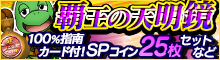 L指南亀「覇王の天明鏡LV1」100%指南カード付！SPコイン25枚セットなど